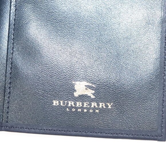 BURBERRY Nova Check Day Planner Cover Canvas Navy Auth - Picture 12 of 15